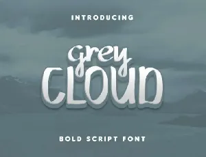 Grey Cloud Bold Script font