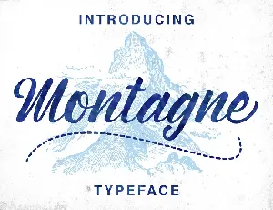 Montagne Script font