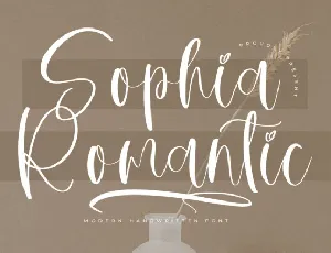 Sophia Romantic font
