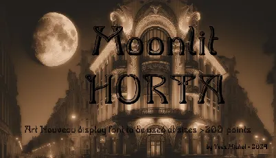 Moonlit Horta font