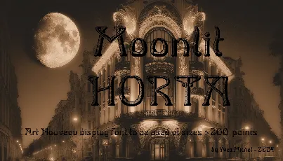 Moonlit Horta font