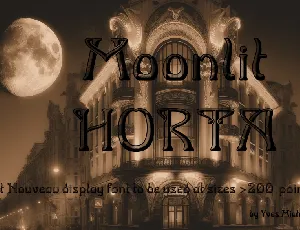 Moonlit Horta font