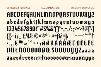 CS Nelson font