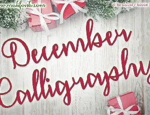 December Calligraphy Free font