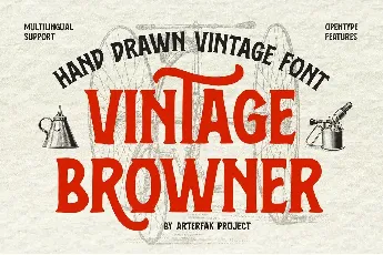 Vintage Browner font