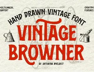 Vintage Browner font