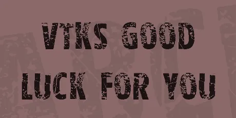 Vtks good luck for you font