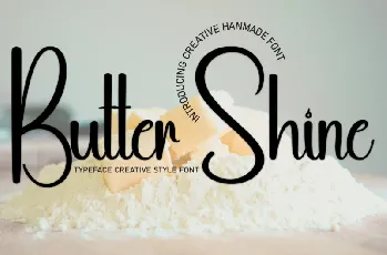 Butter Shine Script font