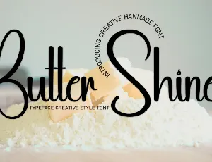 Butter Shine Script font