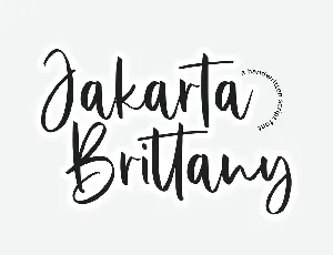 Jakarta Brittany font