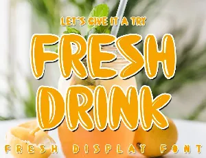 Fresh Drink font