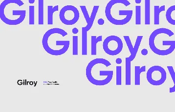 Gilroy Family font