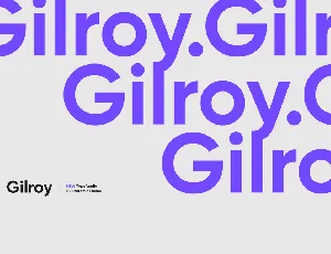 Gilroy Family font