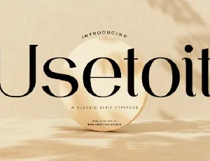 Usetoit font