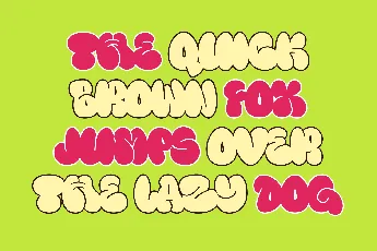 Fanky Bubble font