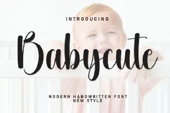 Babycute Script font