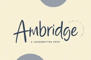 Ambridge font