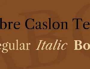 Libre Caslon Text font
