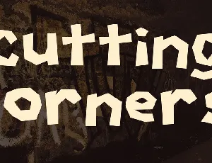 Cutting Corners font