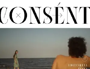 Consent Serif font