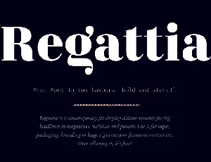 Regattia Typeface font