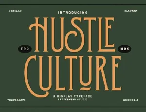 Hustle Culture font