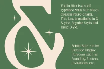 Febila Blur font