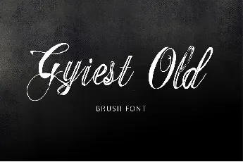 Gyiest Old Brush Free font