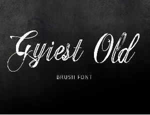 Gyiest Old Brush Free font