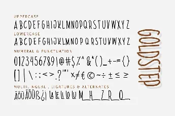 GOLDSTEP FREE font