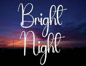 Bright Night font