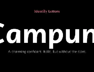 Campuni Family font