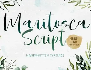 Maritosca Script font