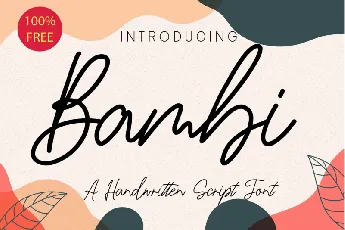 Bambi Handwritten font