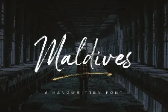 Maldives Brush font