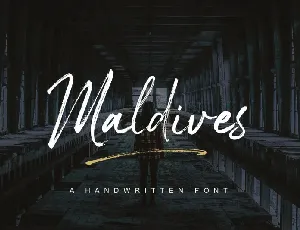 Maldives Brush font