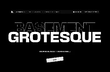 Basement Grotesque font