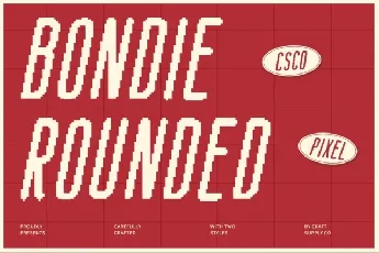 Bondie Rounded Pixel font