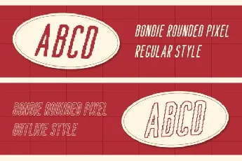 Bondie Rounded Pixel font