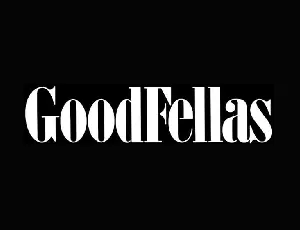 Goodfellas font