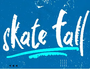 skate fall font