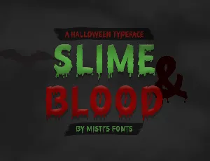 Slime and Blood font