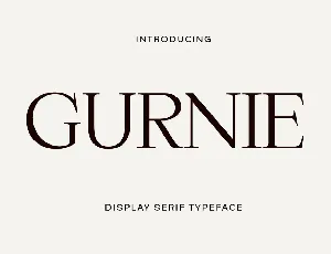 Gurnie font