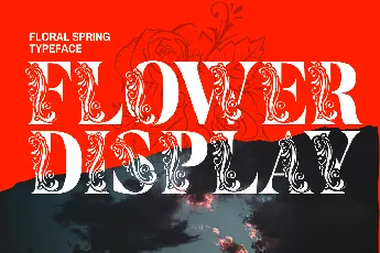 Flower Display Demo font