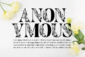 Flower Display Demo font