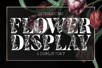 Flower Display Demo font