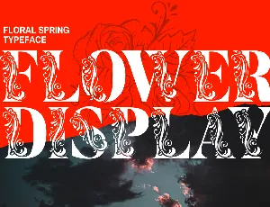 Flower Display Demo font