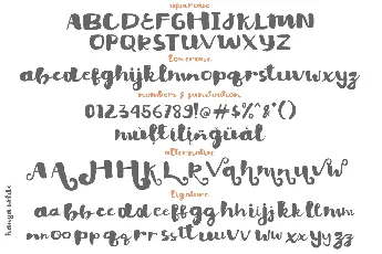 Hanya Willde Demo font