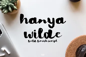 Hanya Willde Demo font