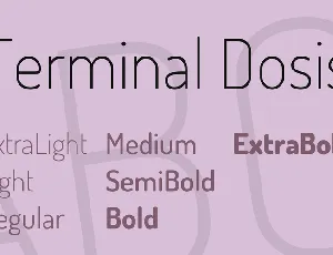Terminal Dosis font